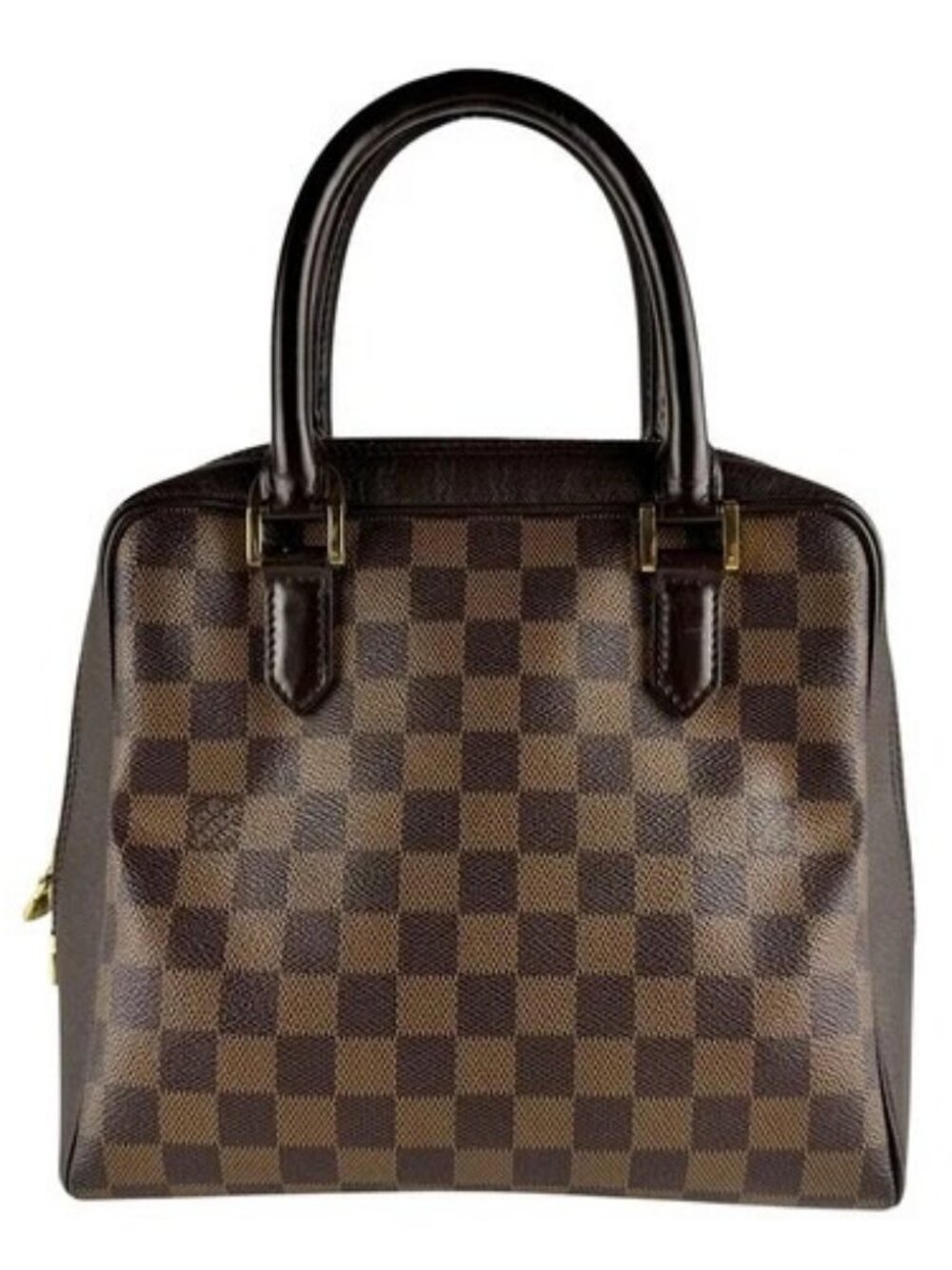 Auth LOUIS VUITTON Damier Ebene Brera Handbag Brown N51150 - z10019
